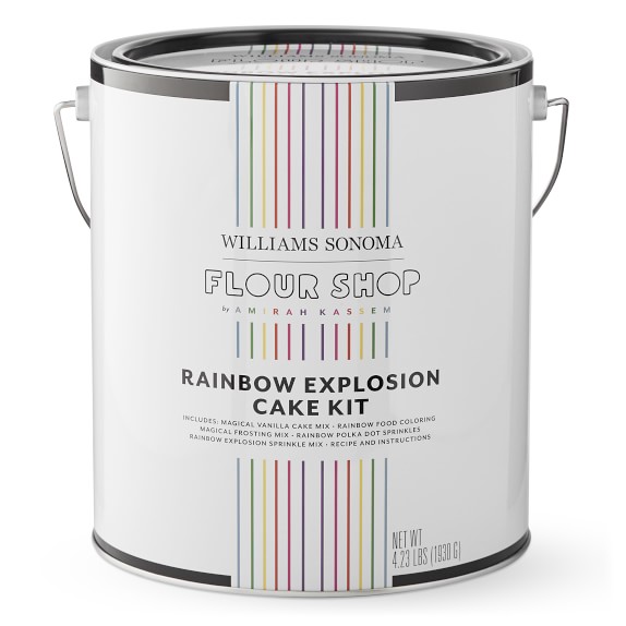 <span style="font-weight: bold;">Flour Shop</span> Rainbow Explosion Cake kit ($60, <a href="http://williams-sonoma.com/" class="reflow-link" target="_blank">williams-sonoma.com</a>)