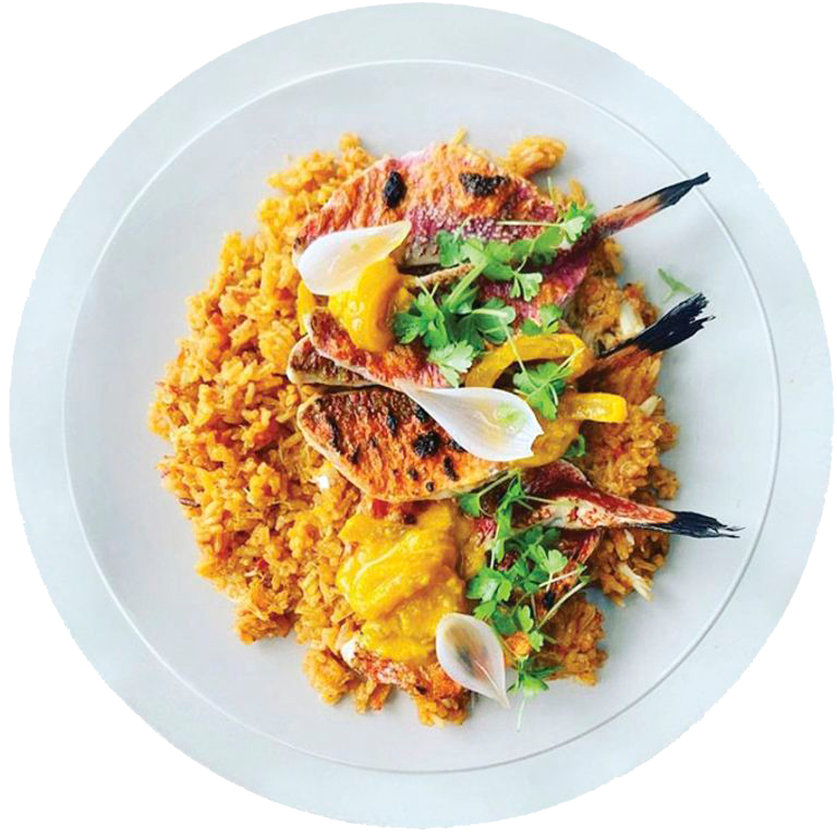 At Kith/Kin, Onwuachi’s Afro-Caribbean cuisine celebrates his heritage.