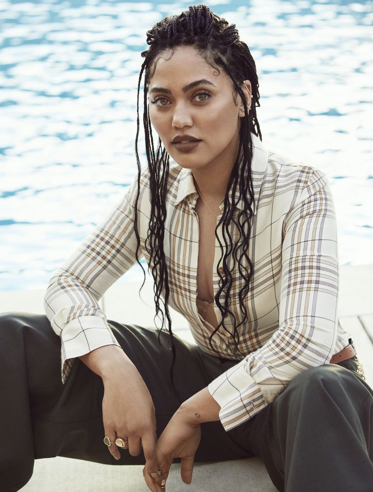 <span style="font-weight: bold;">Jenny Bird</span> Rhye Jackets earrings ($75) Mithras ring ($95, <a href="http://jenny-bird.com/" class="reflow-link" target="_blank">jenny-bird.com</a>). <span style="font-weight: bold;">Baukjen</span> blouse (similar styles available at <a href="http://baukjen.com/" class="reflow-link" target="_blank">baukjen.com</a>). <span style="font-weight: bold;">United Wood</span> pants (similar styles available at <a href="http://unitedwood.co/" class="reflow-link" target="_blank">unitedwood.co</a>). <span style="font-weight: bold;">Jennifer Meyer</span> 18K Diamond Border Heart ring ($2,225, <a href="http://jennifermeyer.com/" class="reflow-link" target="_blank">jennifermeyer.com</a>).