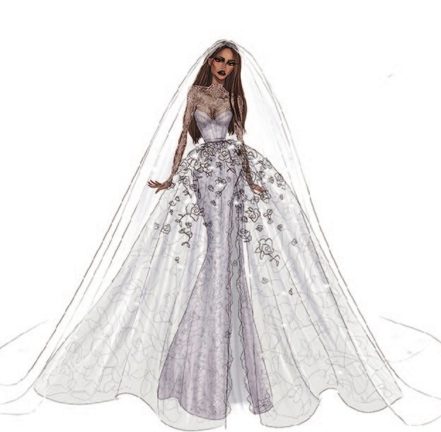 a woman in a wedding dress